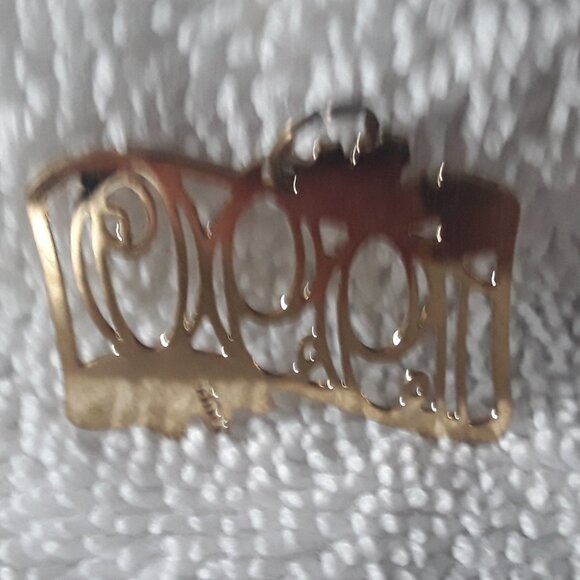 Hallmark Miniature Ornament- Brass Year, 1990, no box - Picture 2 of 2